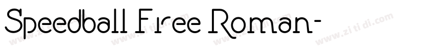 Speedball Free Roman字体转换